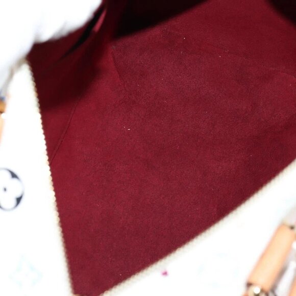 LOUIS VUITTON Monogram Multicolor Speedy 30 Hand Bag White M92643 Auth 118954V - Picture 12 of 15